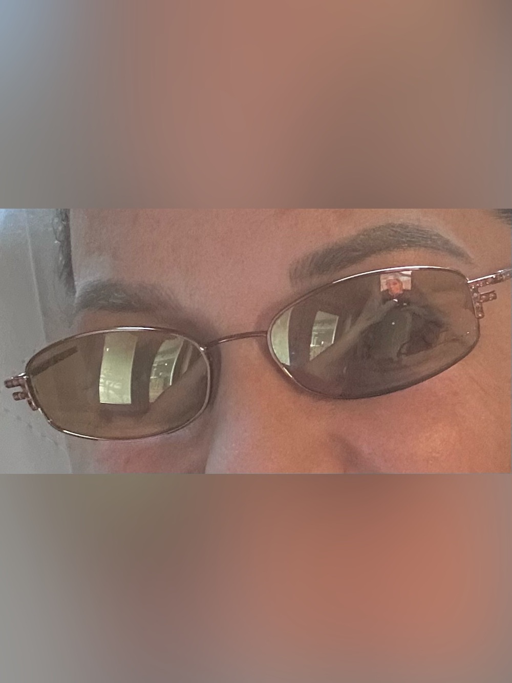 Fendi Bronze Metal Frame Sunglasses